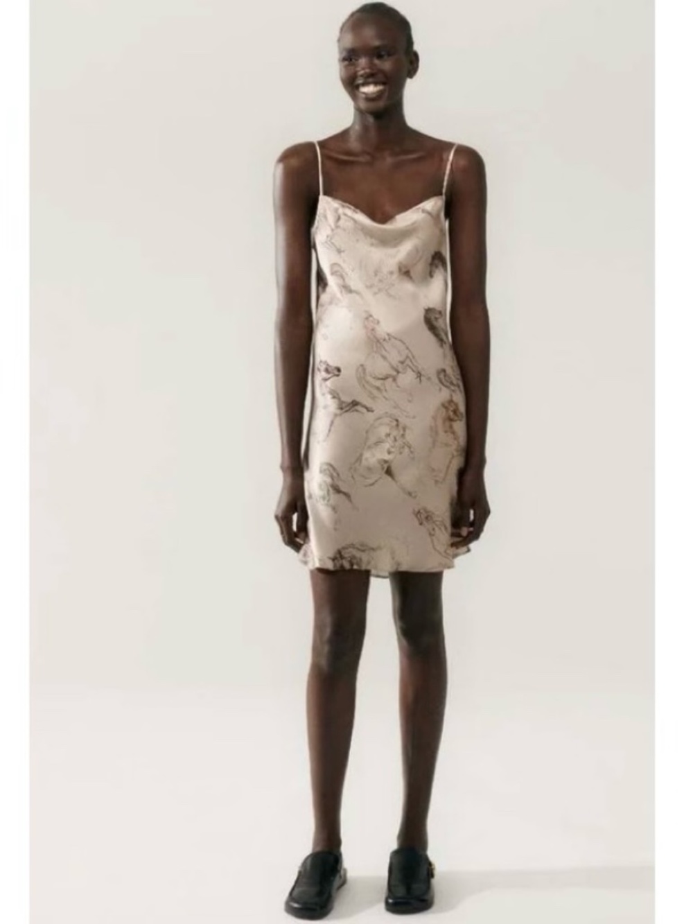 Silk Laundry Wild Horses Bias Slip Dress
